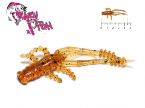Силікон Crazy Fish Crayfish 4.5см 32 Dark Beer-креветка